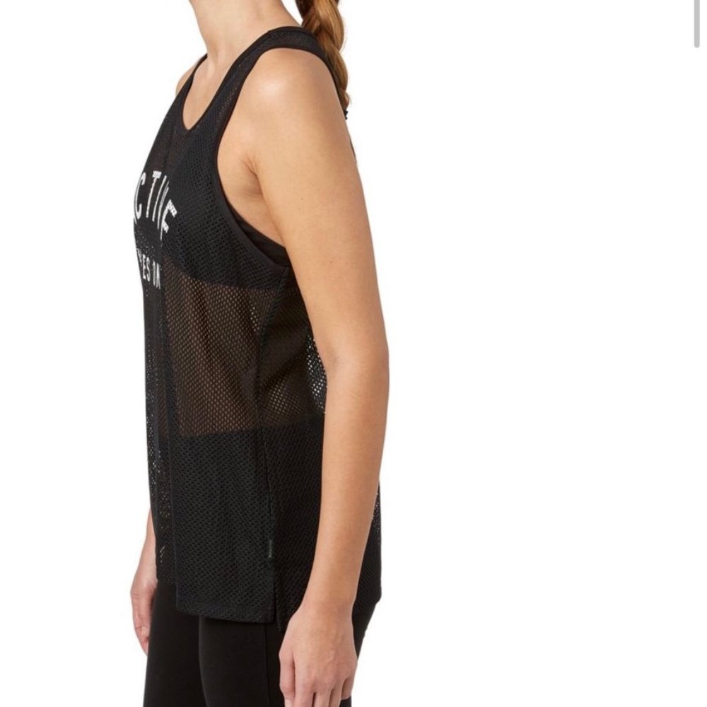 NWT Reebok Mesh Black Racerback ActiveTank Size S - Picture 3 of 7